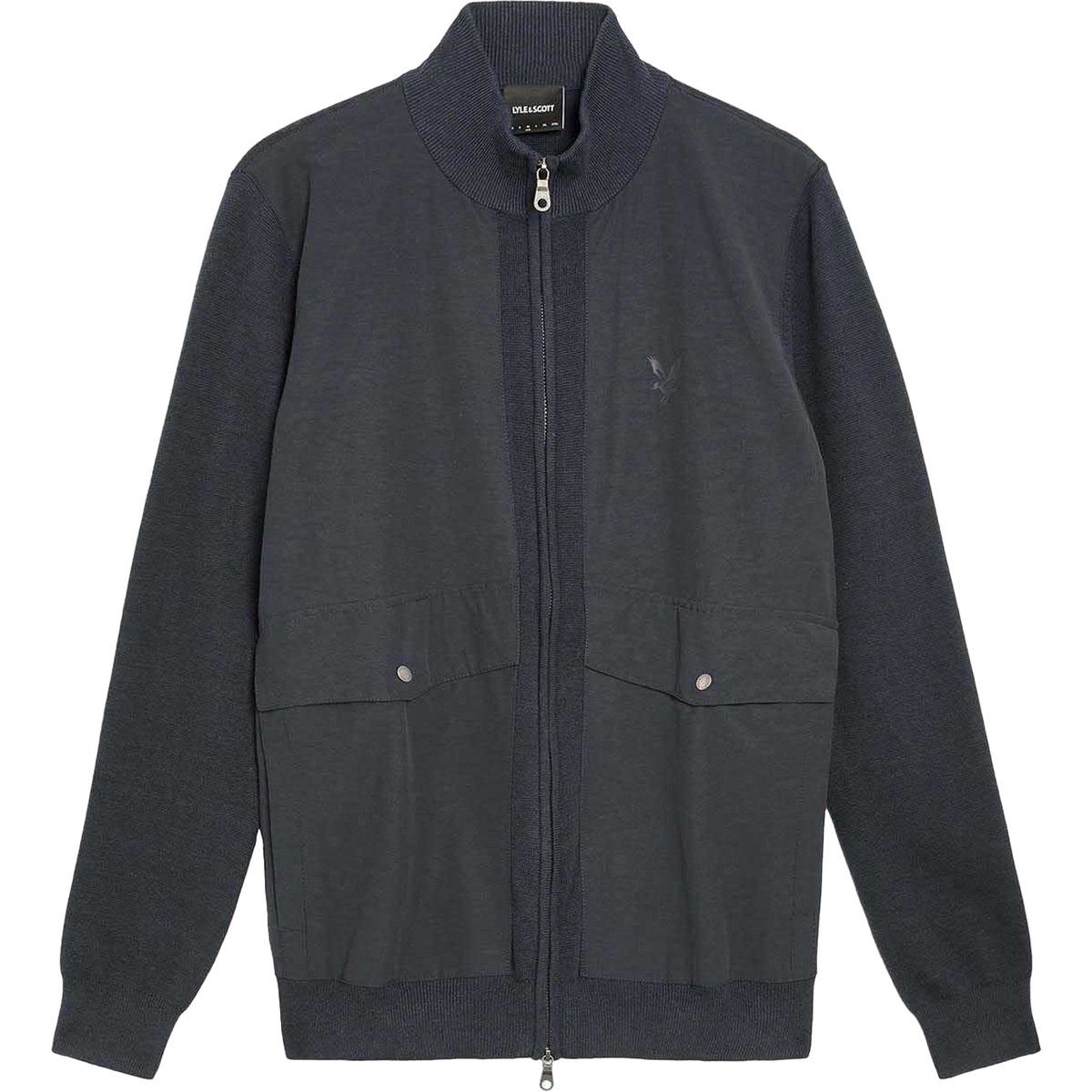 Herren Hybrid Strickjacke mit Reißverschluss