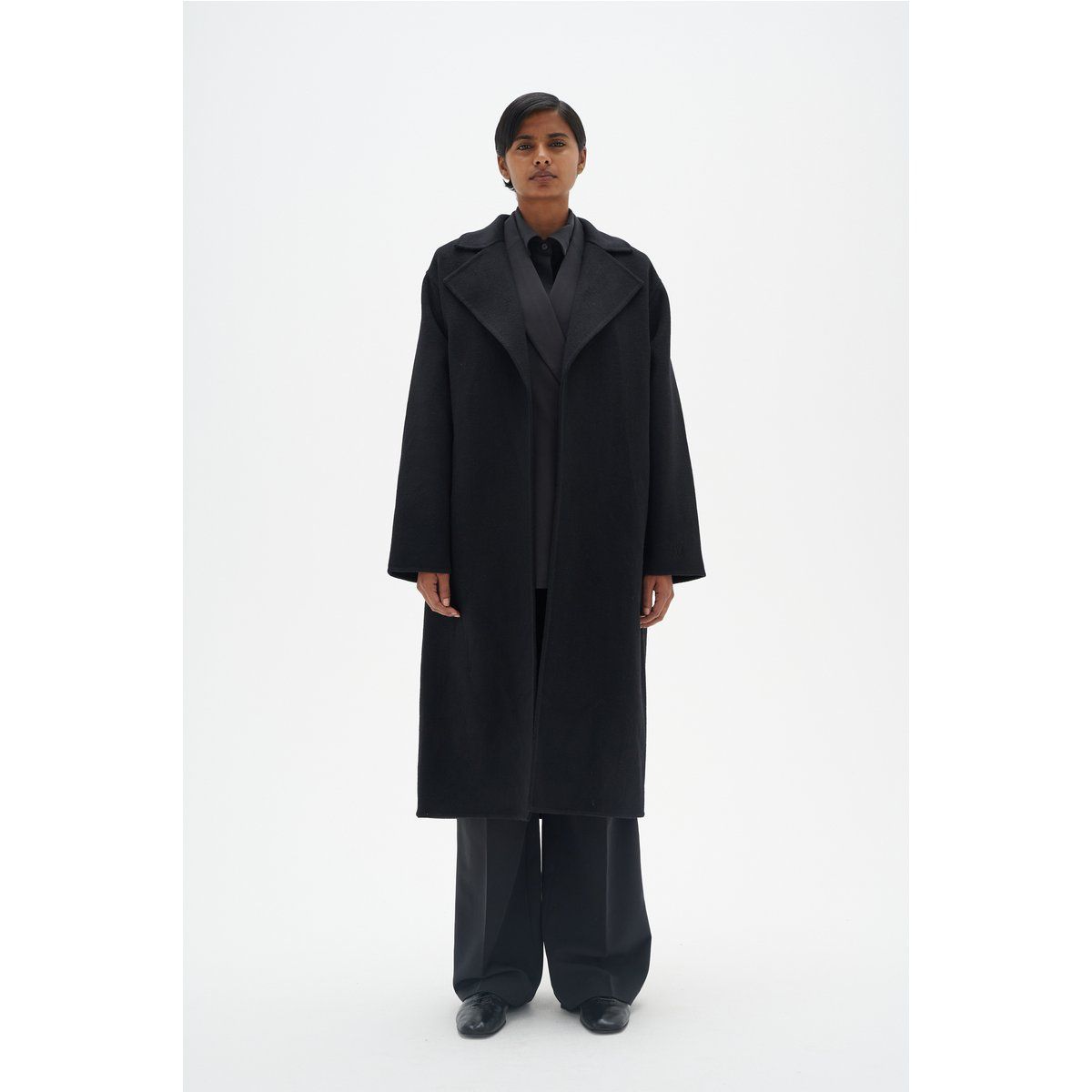 Oversized Mantel aus Wollmischung