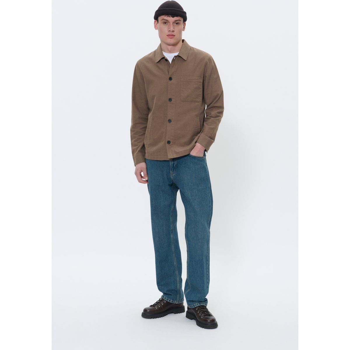 Herren Overshirt Jacke mit gerader Passform