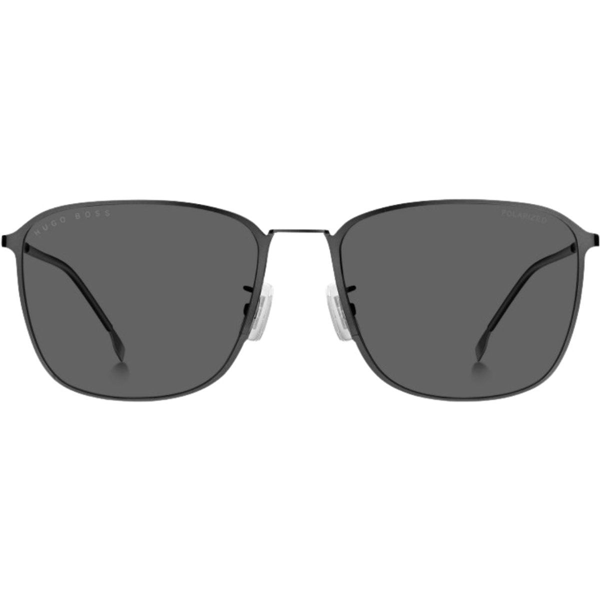 Dunkel Ruthenium Quadratische Sonnenbrille