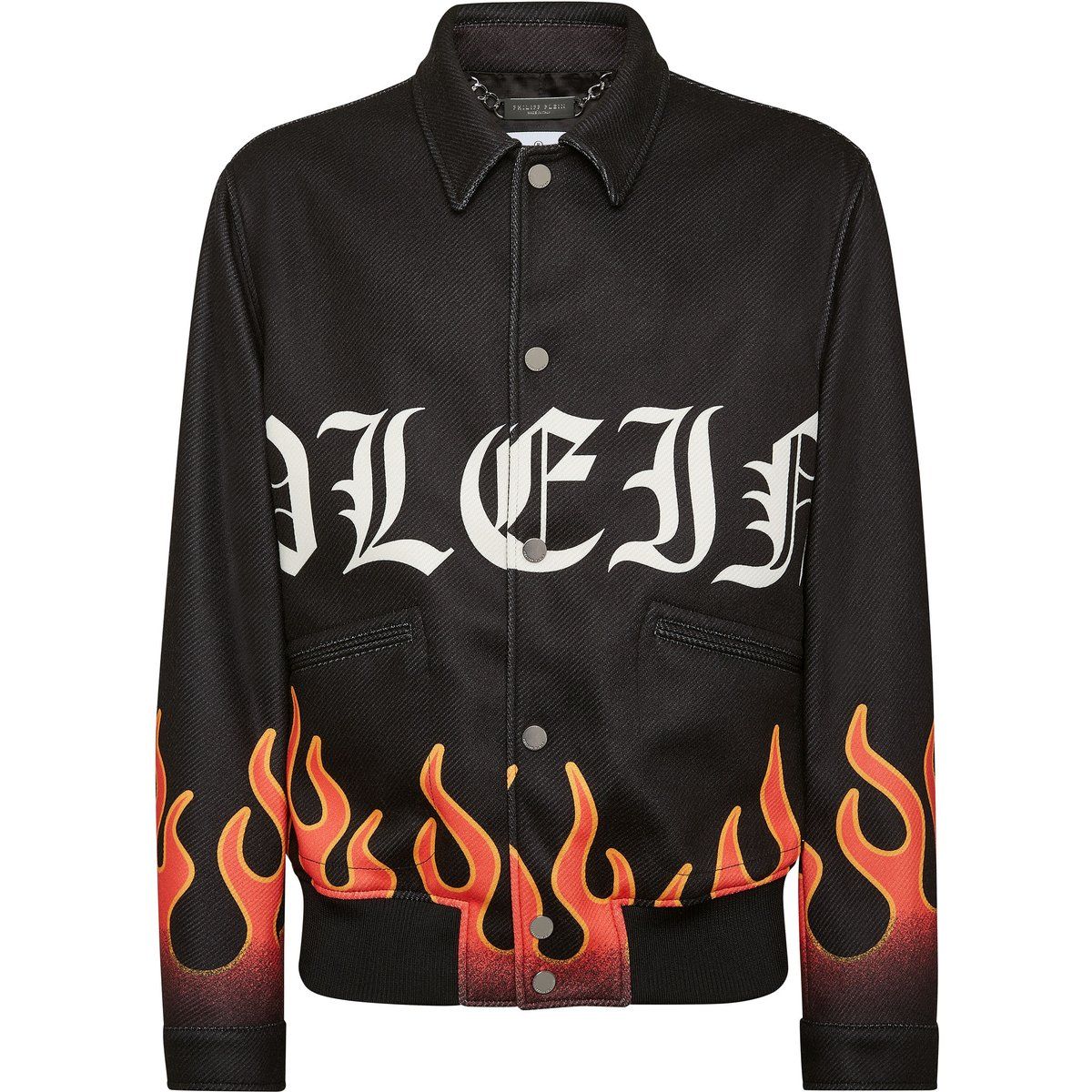 Statement Bomberjacke aus Wollmischung mit Grafik