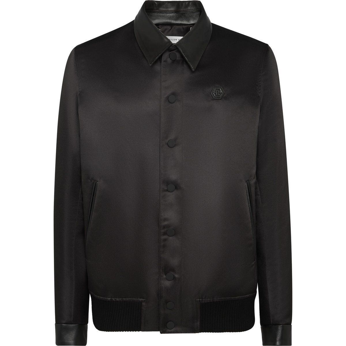 Glänzende Bomberjacke mit Satin-Finish