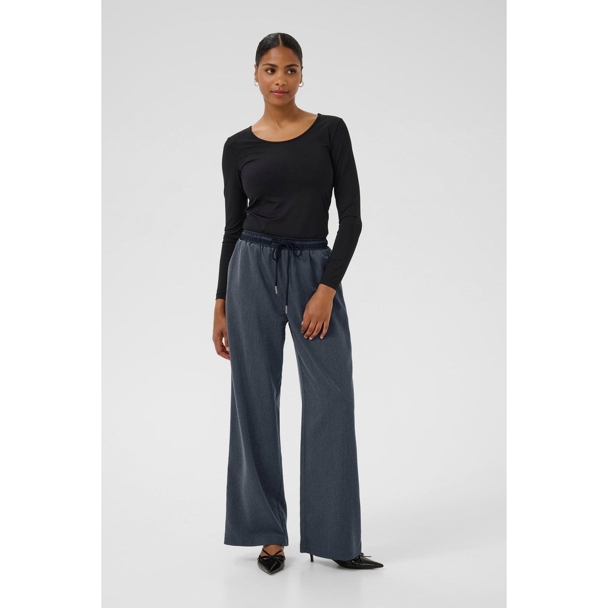Weite Loungehose mit Kordelzug