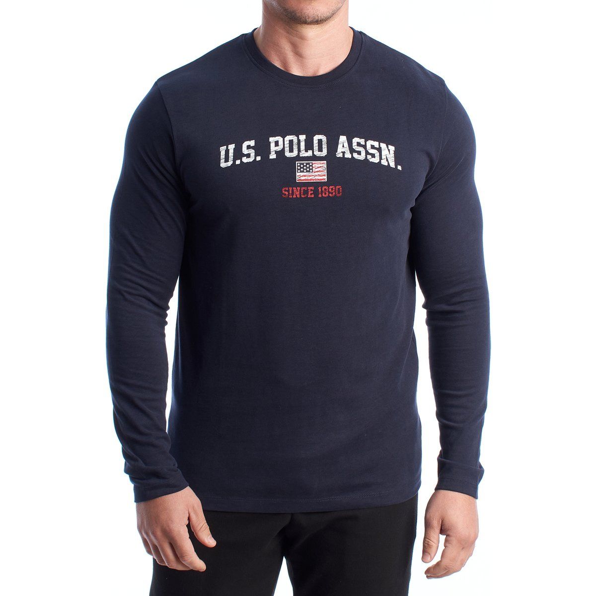 Klassisches US Polo Assn. Langarmshirt