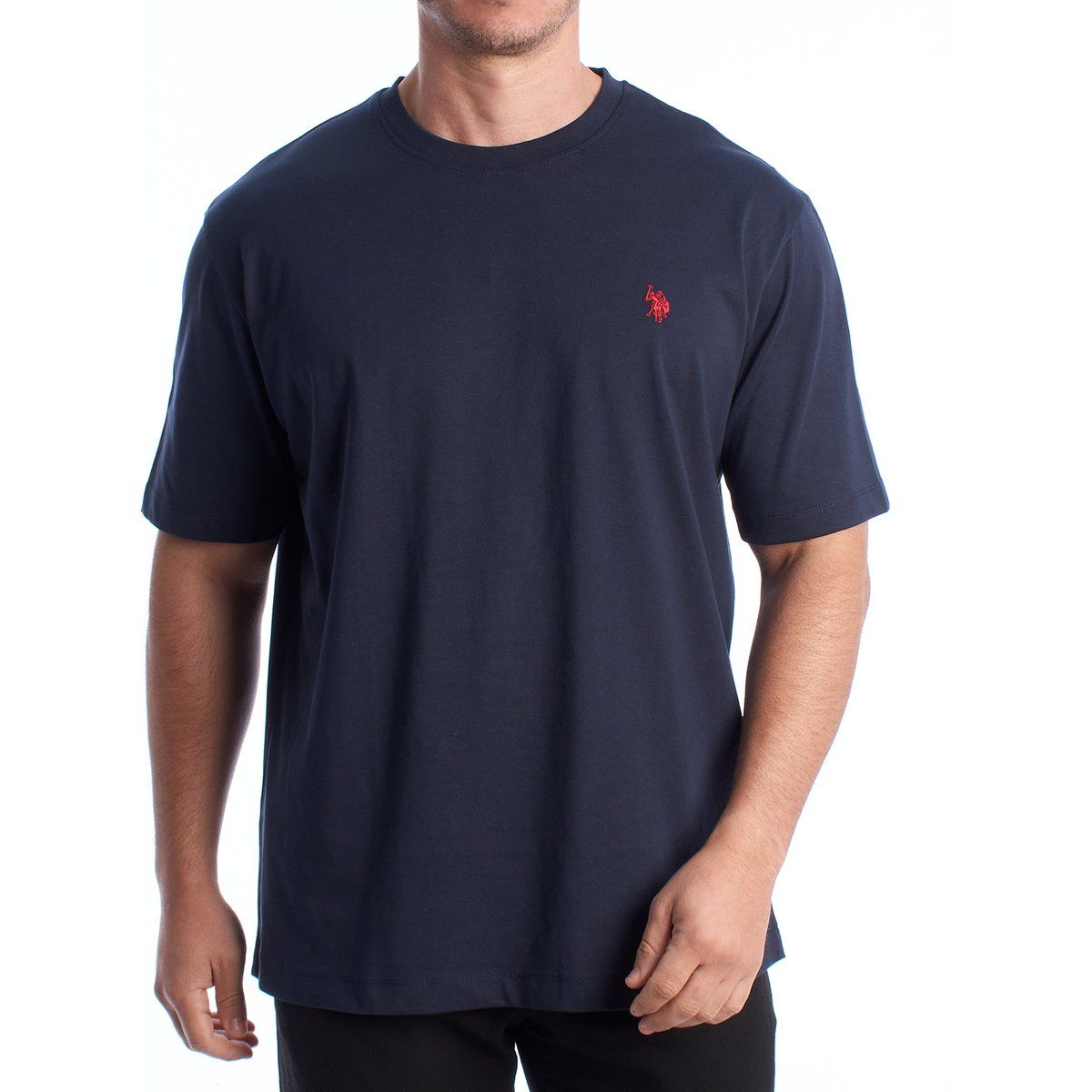 Herren Klassisches Kurzarm-T-Shirt aus Baumwolle