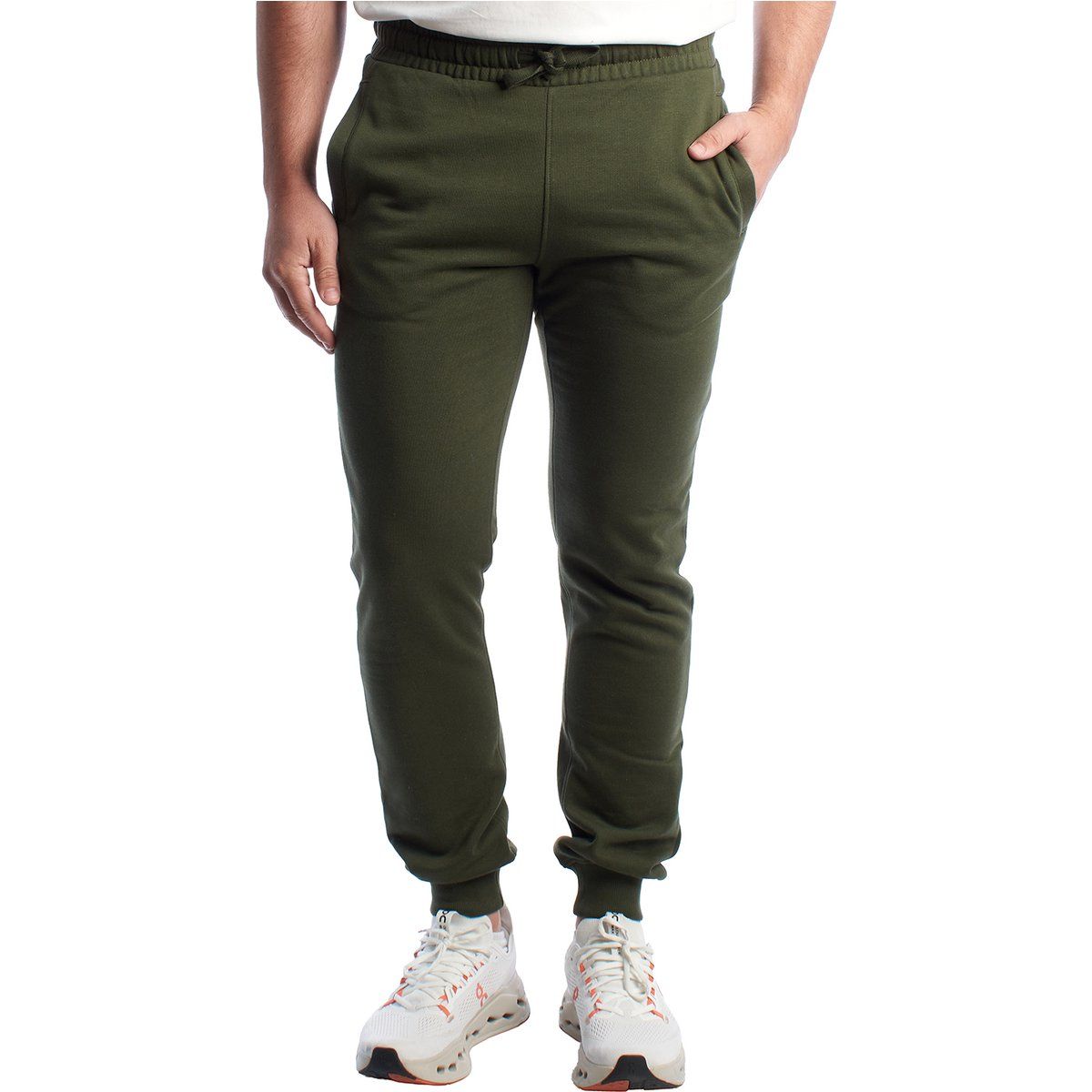 Schmal Zulaufende Fleece-Gefütterte Jogginghose