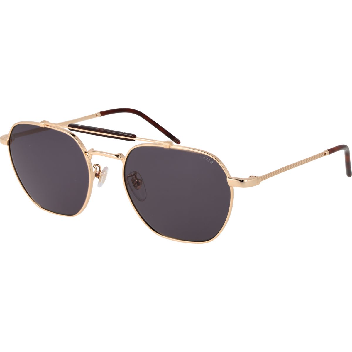 Geometrische Goldrahmen-Pilotenbrille