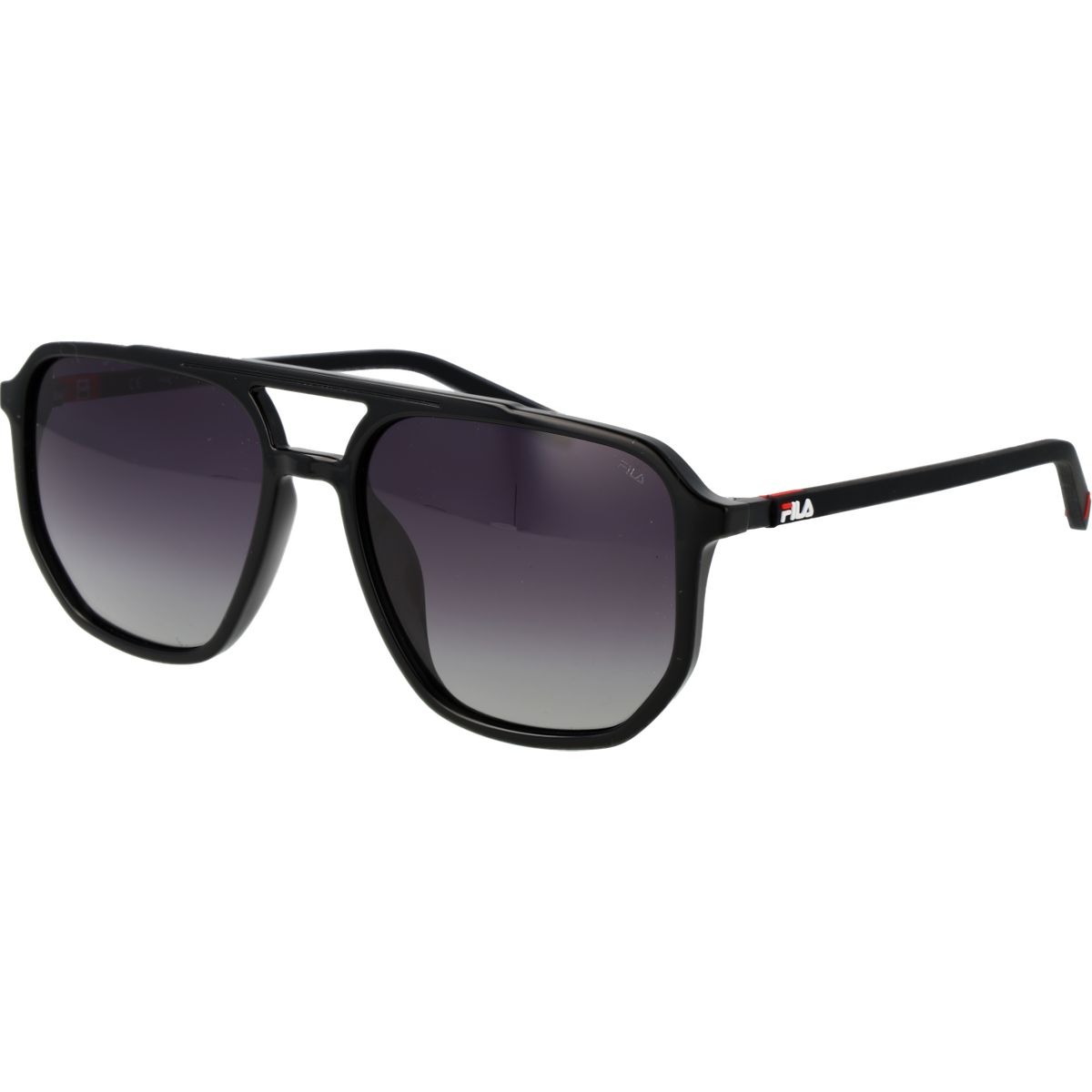 Schwarze Pilotenbrille mit grauem Farbverlauf