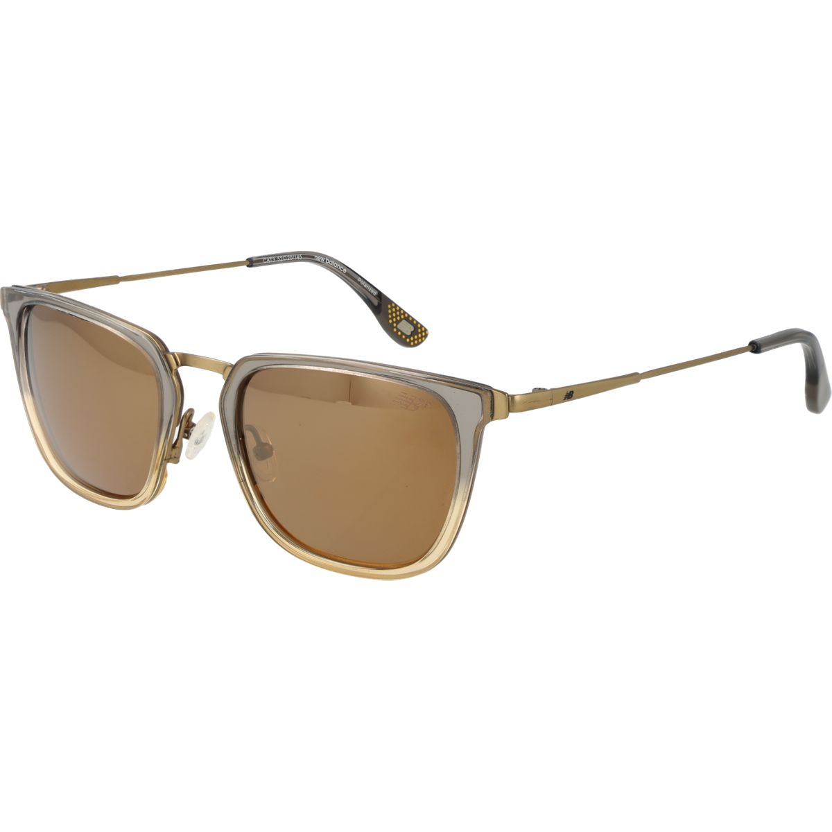 Quadratische Sonnenbrille mit Metallbügeln