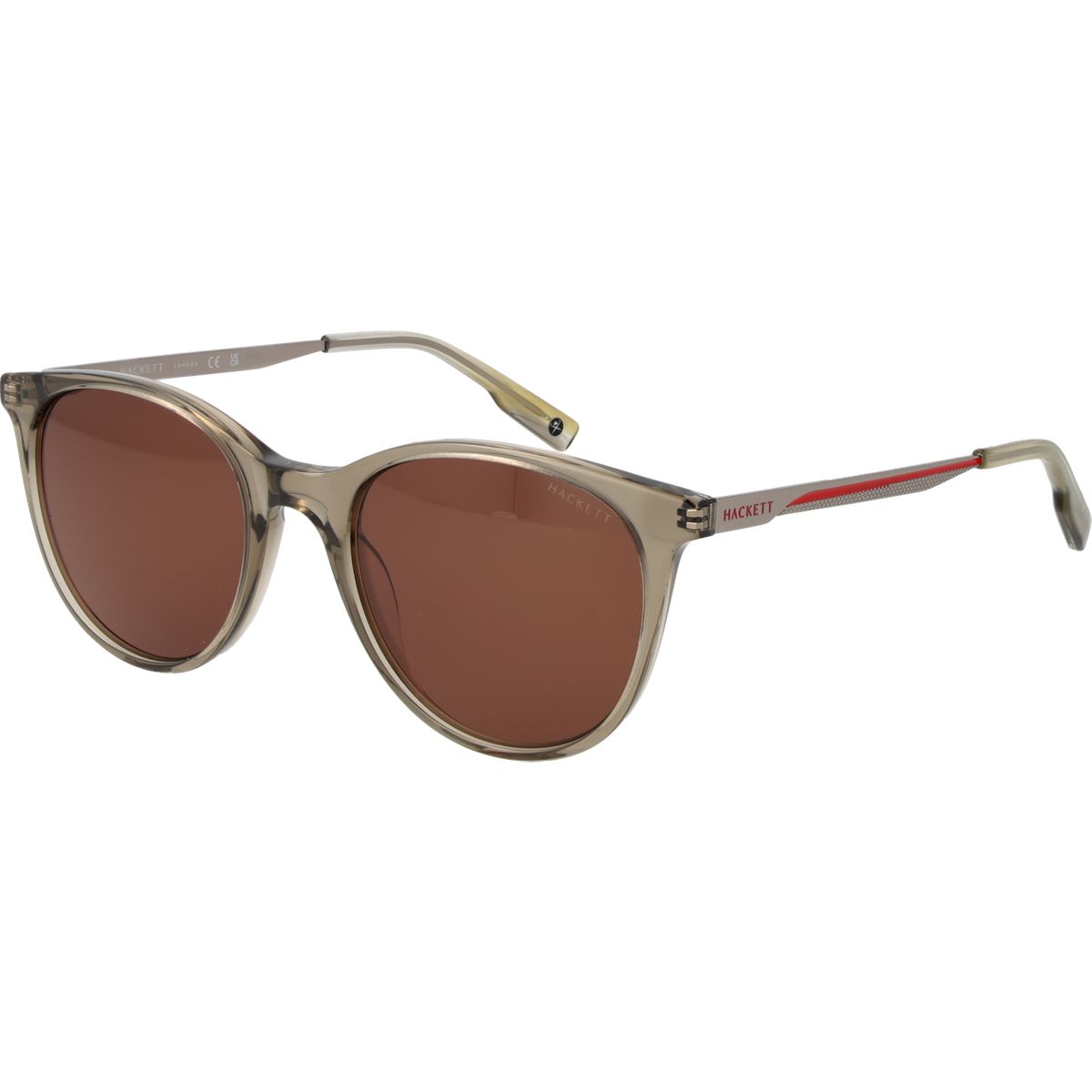 Runde Sonnenbrille mit Streifendetail
