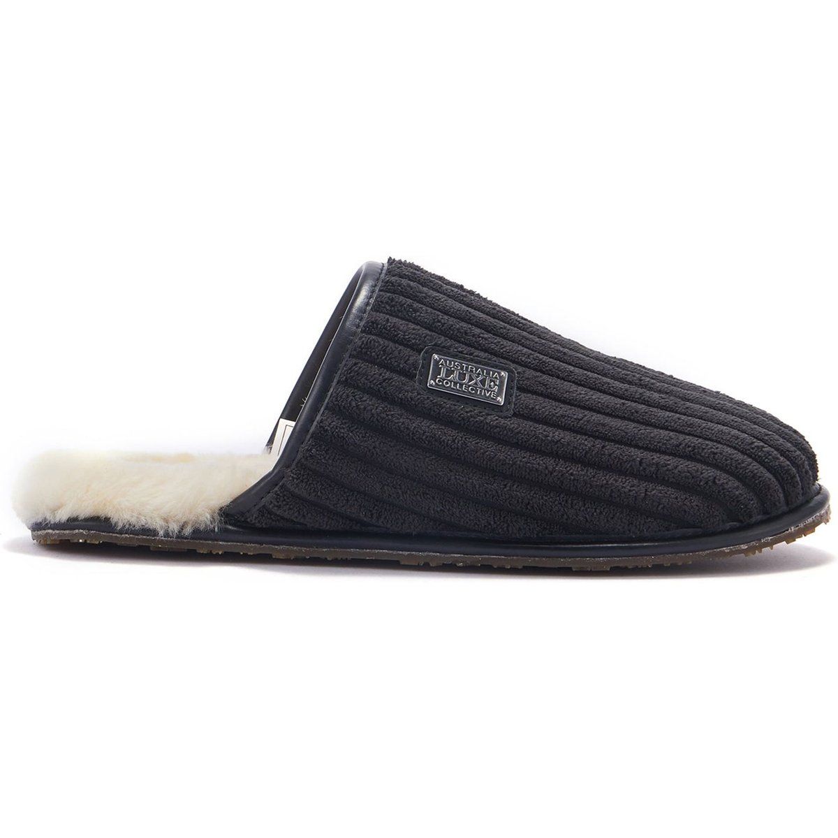 Herren Cord Shearling Hausschuh