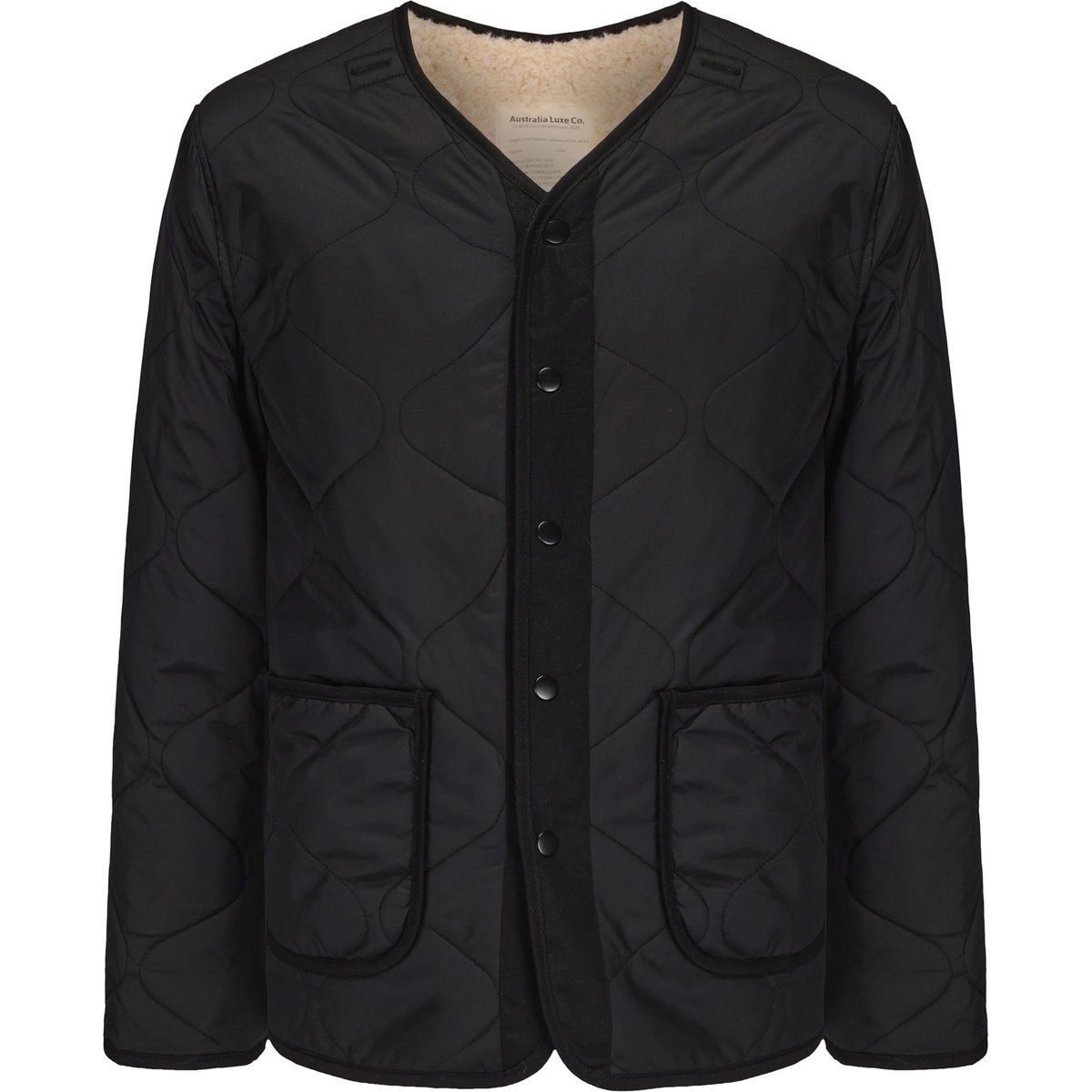 Wendbare Gesteppte Jacke mit Sherpa-Futter