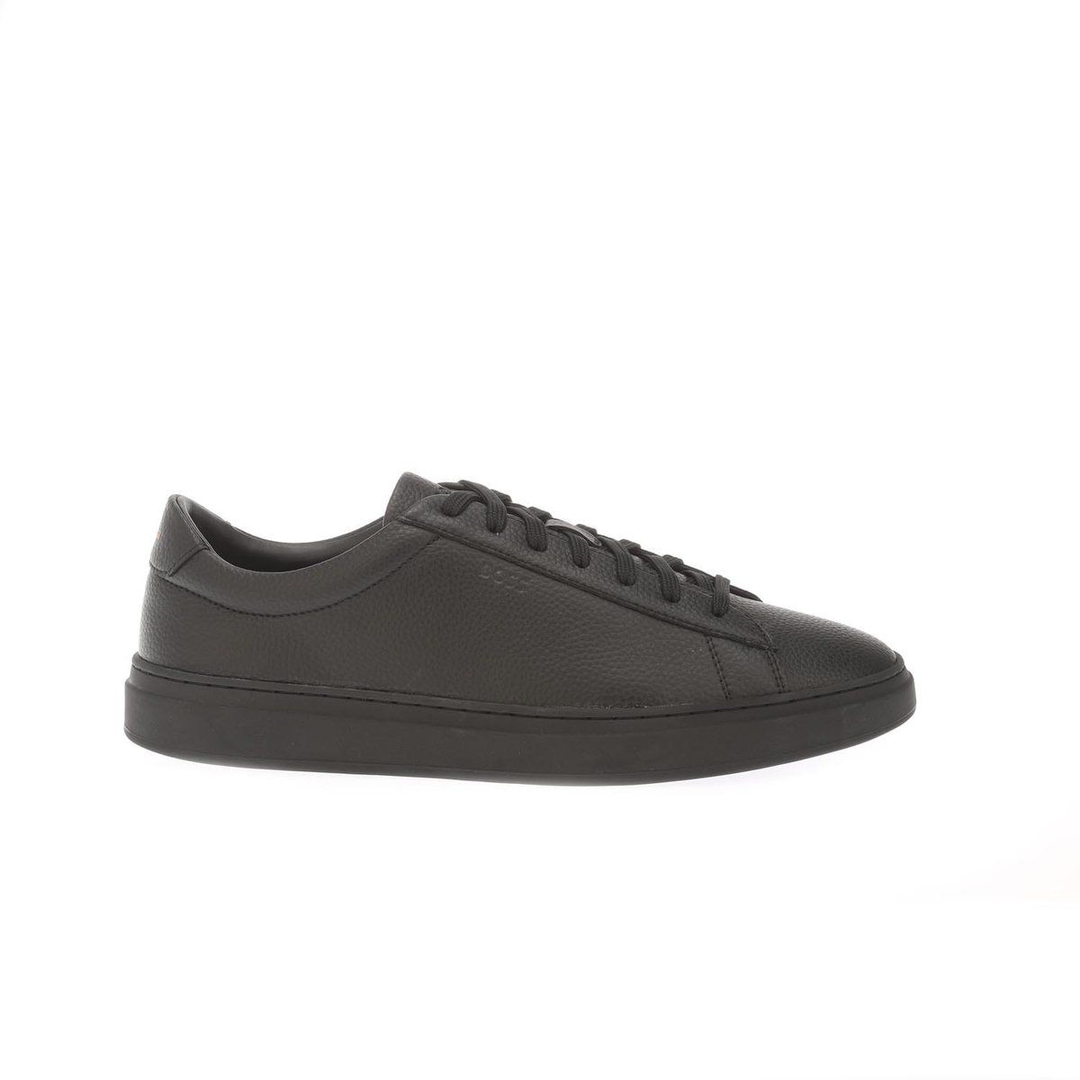 Klassische schwarze Tennis-Sneakers aus Leder