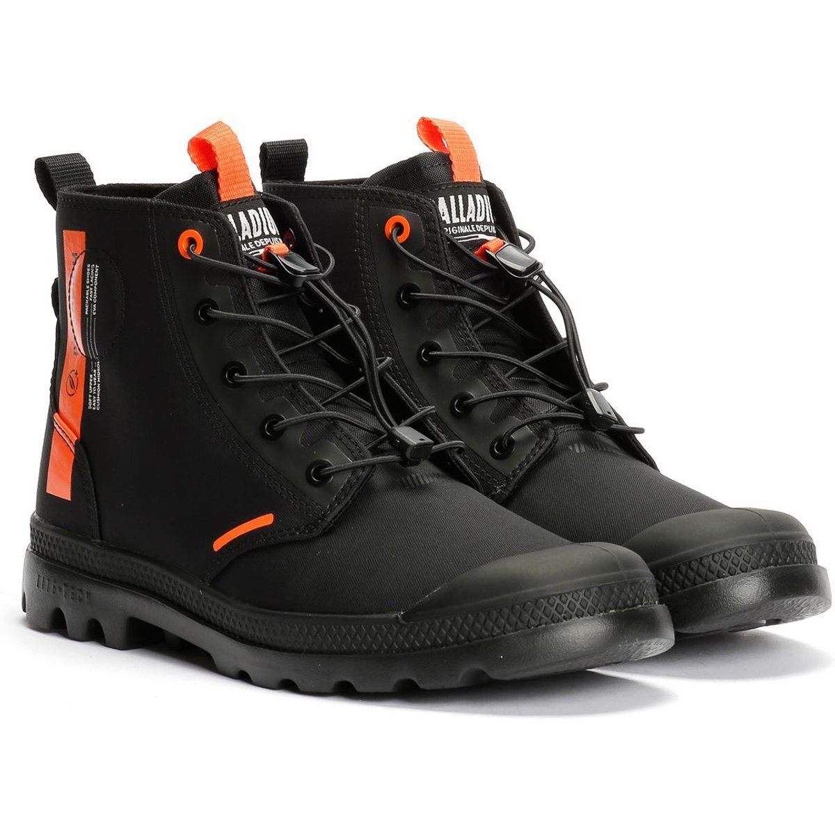 Palladium Pampa Lite Journey Schwarze Stiefel