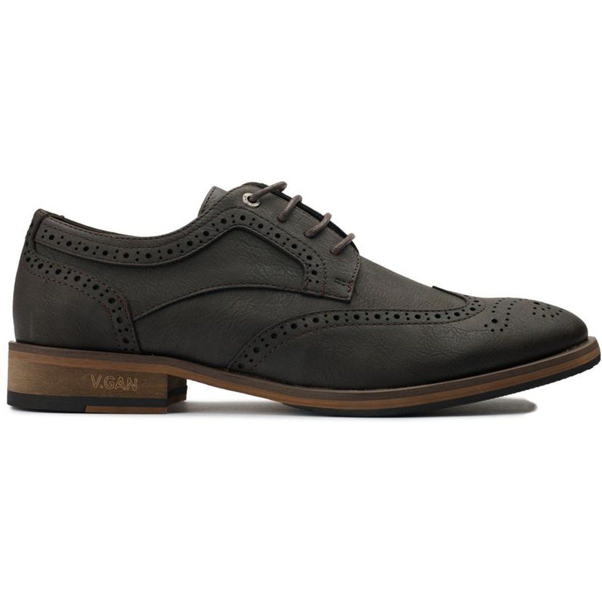 Klassische vegane Brogue-Schnürschuhe