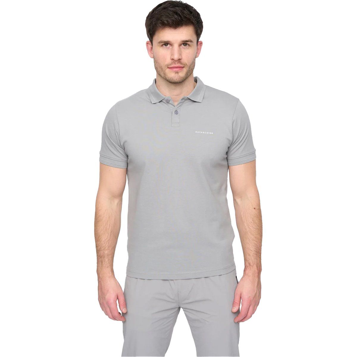 Herren Kurzarm Uni Poloshirt