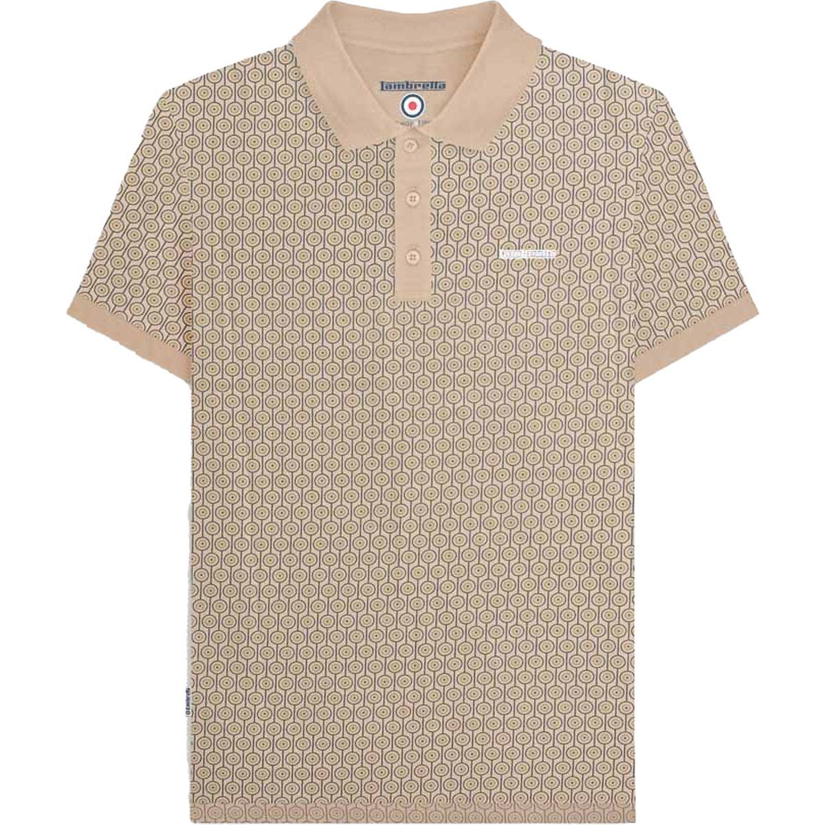Polo-Shirt mit geometrischem Muster aus Baumwolle