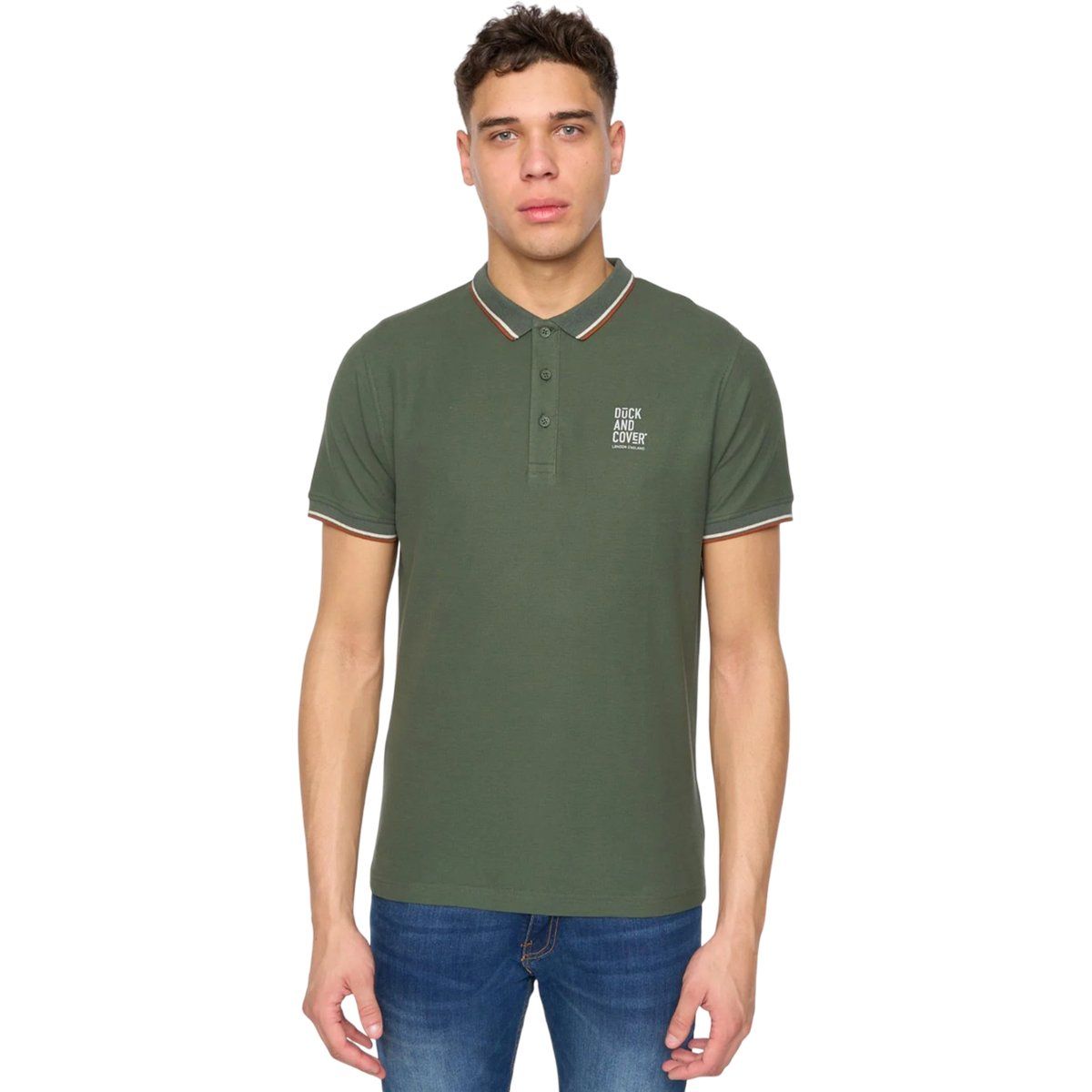 Duck and Cover - "Melports" Poloshirt für Herren (Khakigrün)