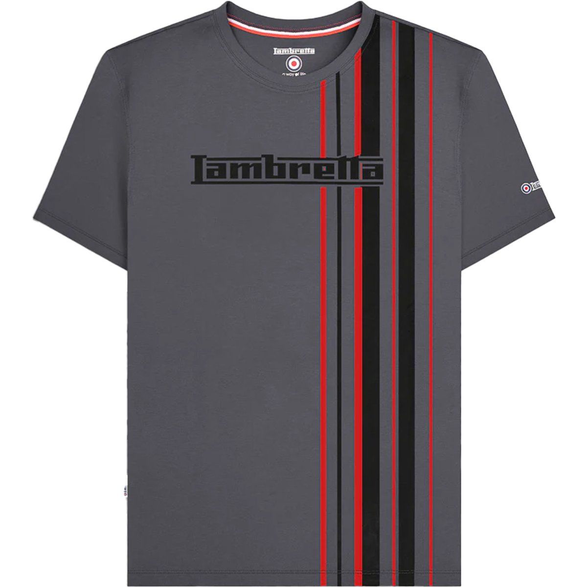 Lambretta T-Shirt mit Streifen-Grafikdruck
