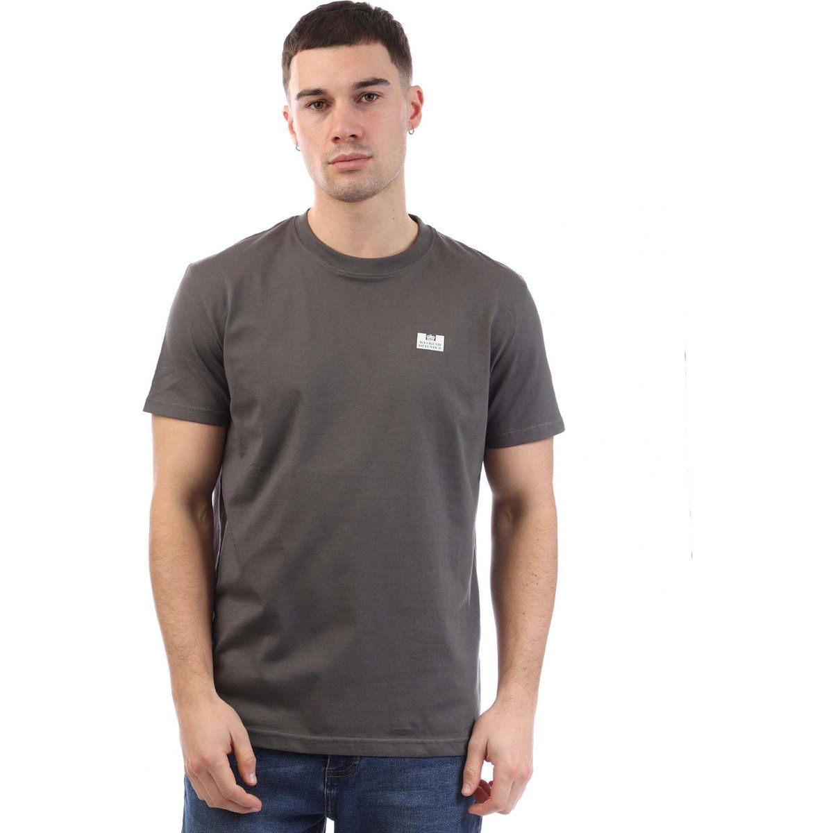 Klassisches Baumwoll-T-Shirt mit Rundhalsausschnitt