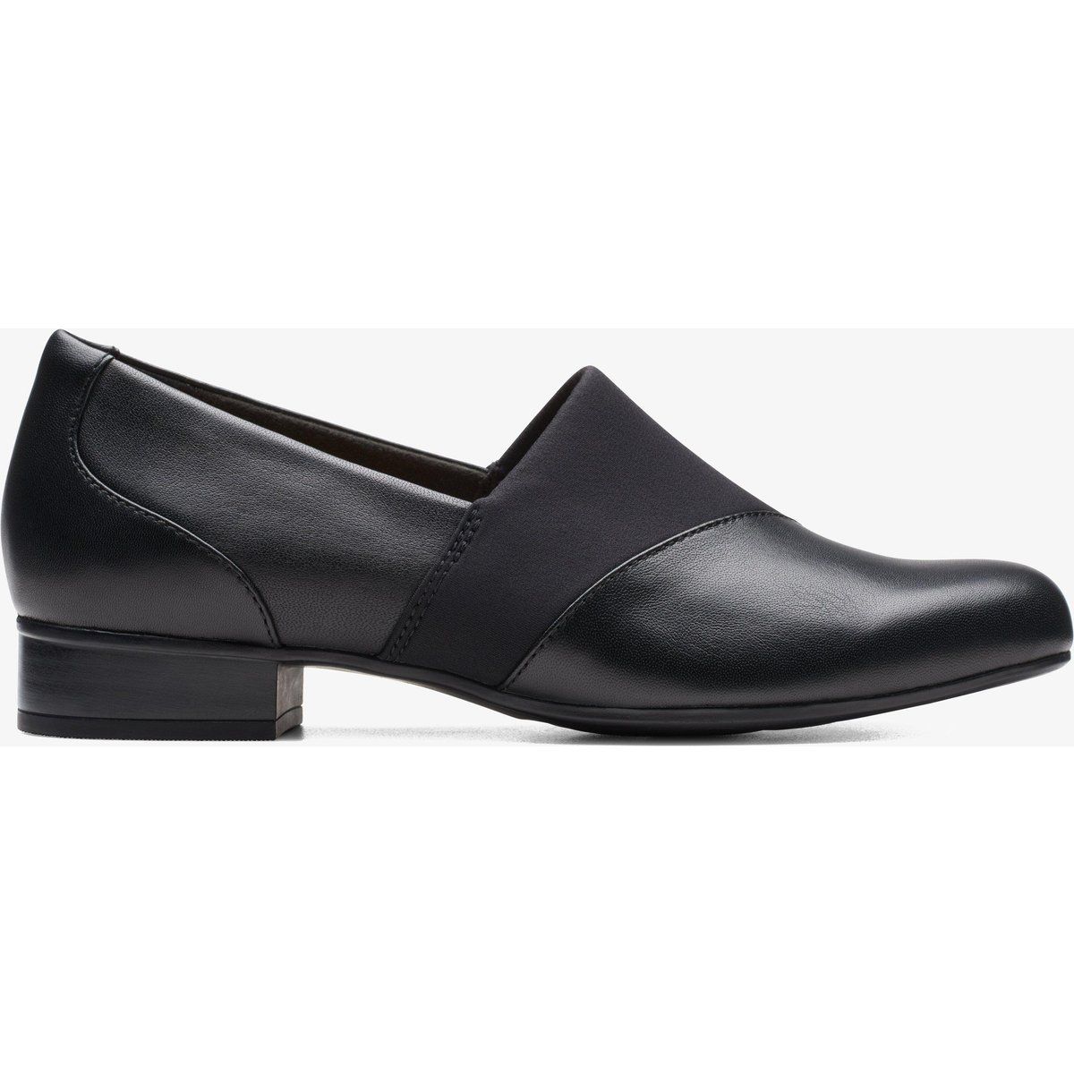 Elegante Leder-Slipper mit flachem Absatz