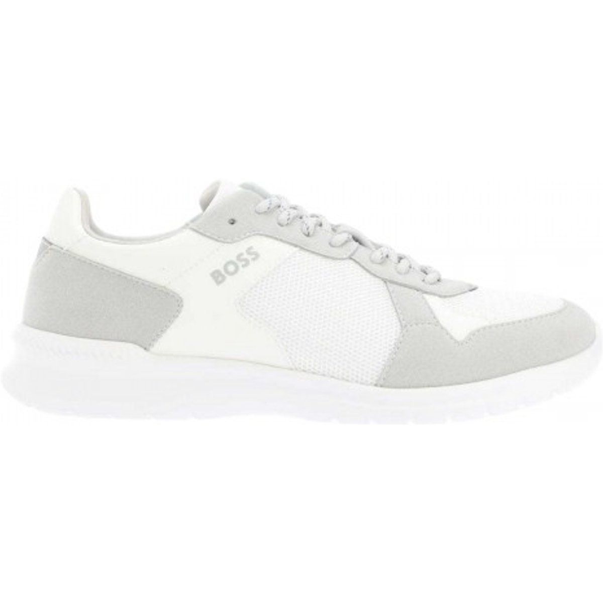 Herren Weiße Sneaker mit Wildlederbesatz
