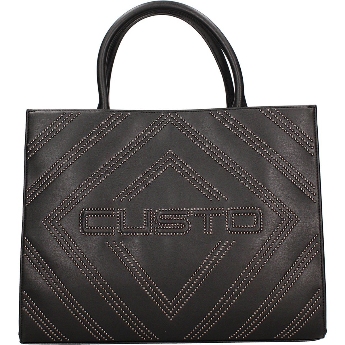 Strukturierte Tote Bag aus veganem Leder