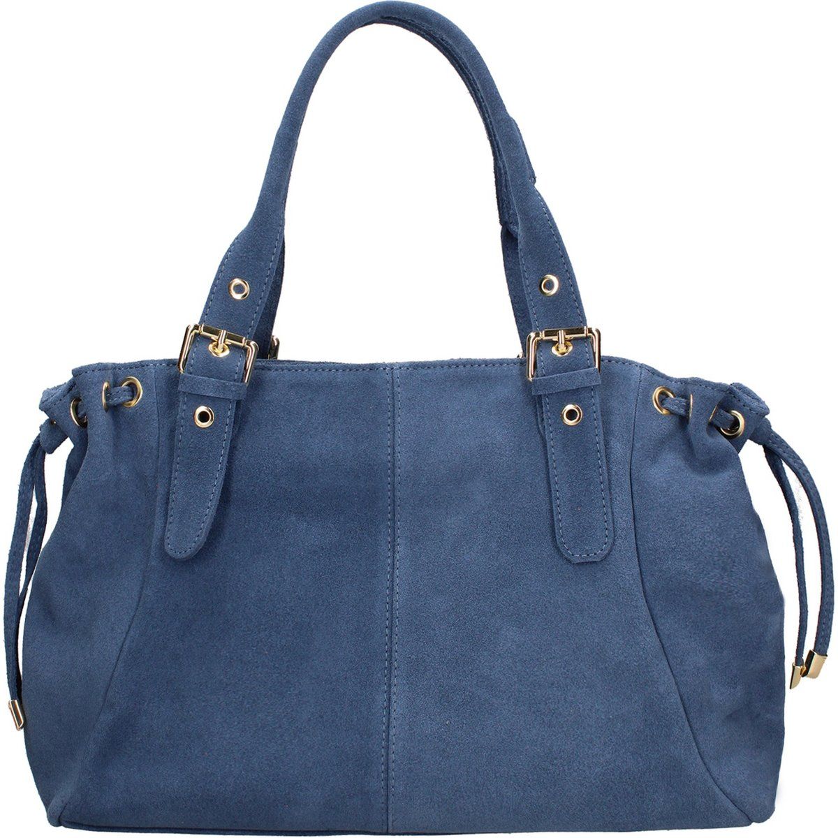 Elegante Schultertasche aus Wildleder