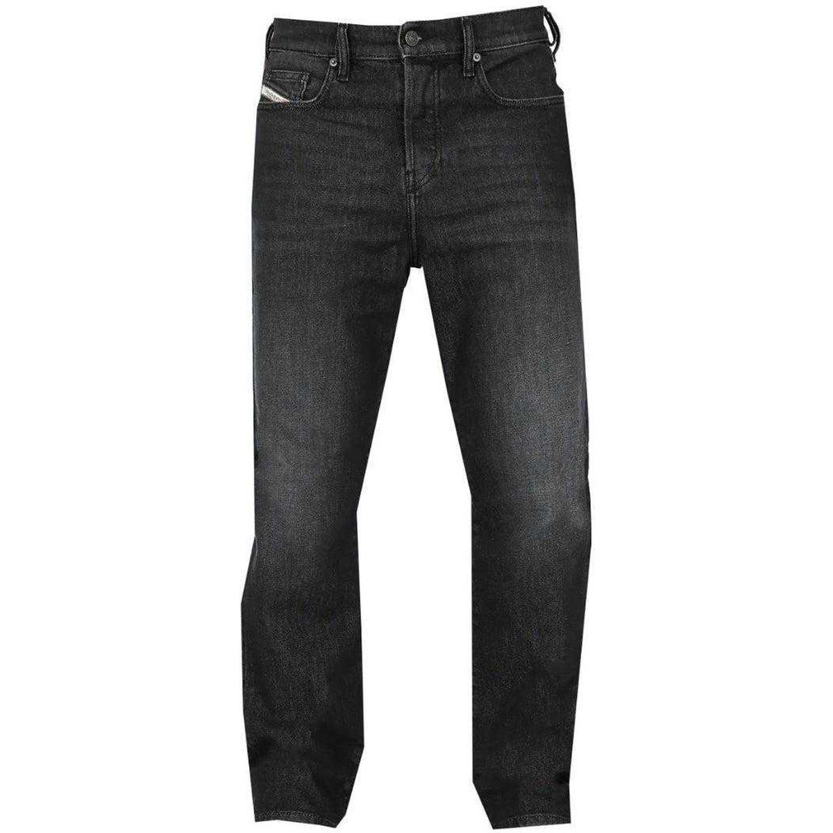 Diesel Herren D-Viker Gewaschene Jeans (Schwarz)
