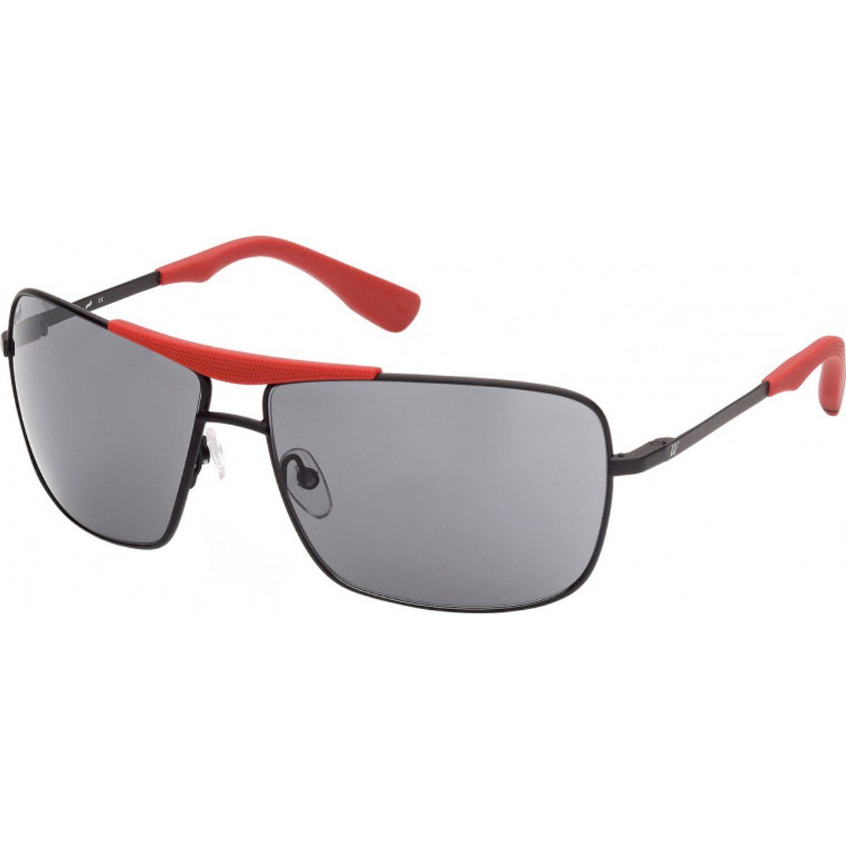 Rechteckige Sonnenbrille mit oberem Steg