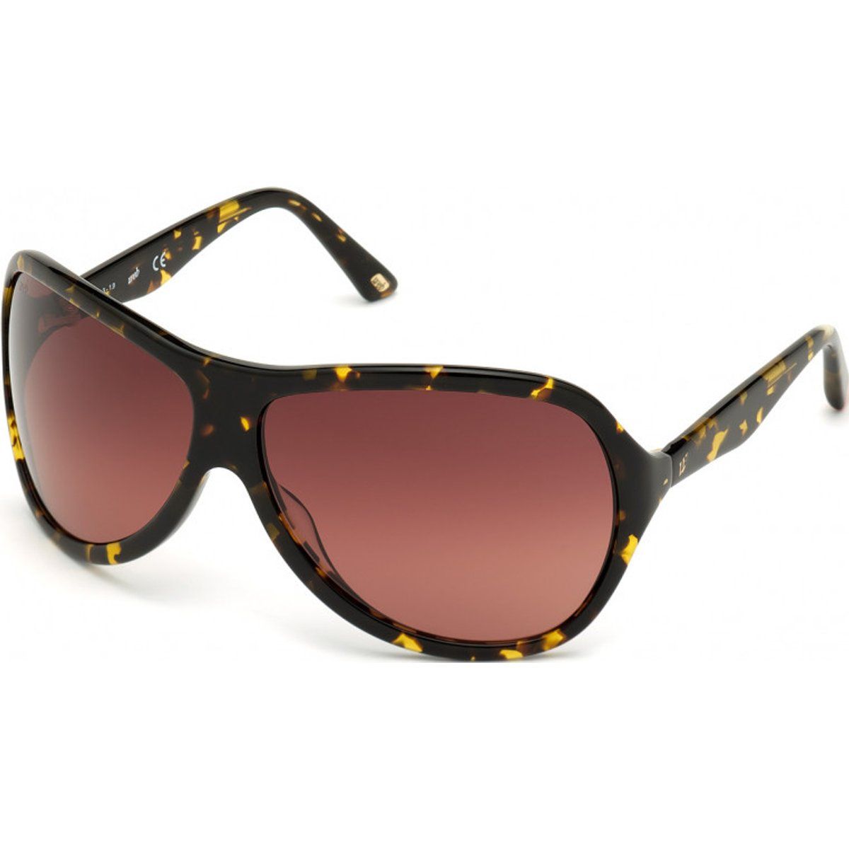 Übergroße Mode-Sonnenbrille mit Schildpattmuster