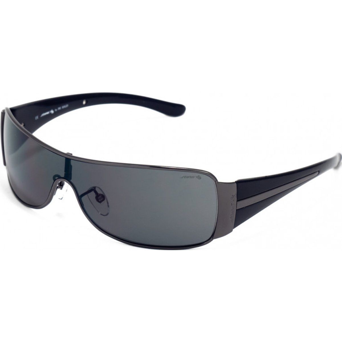 Elegante Shield Sonnenbrille in Gunmetal