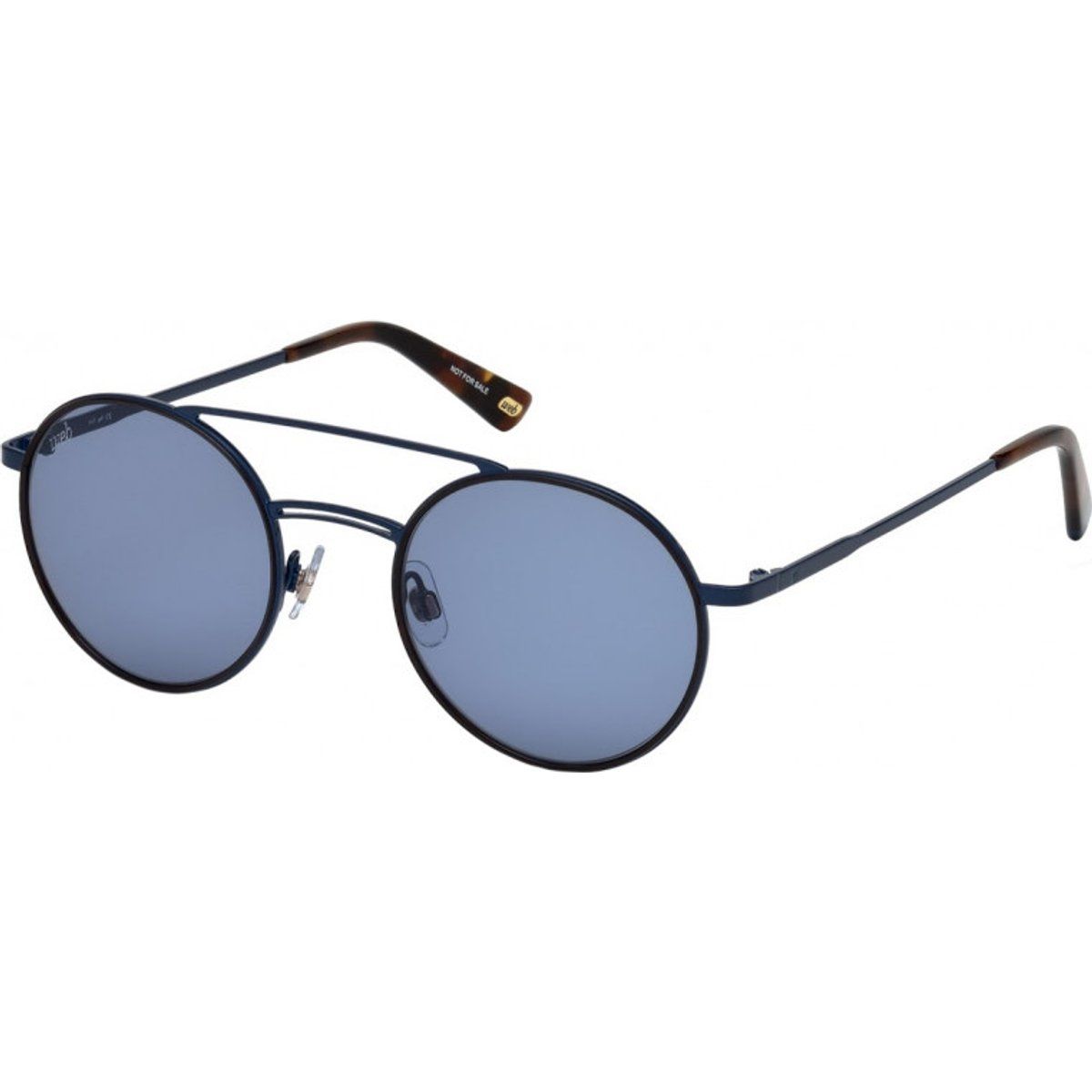 Sonnenbrille mit runden Gläsern und Brauensteg
