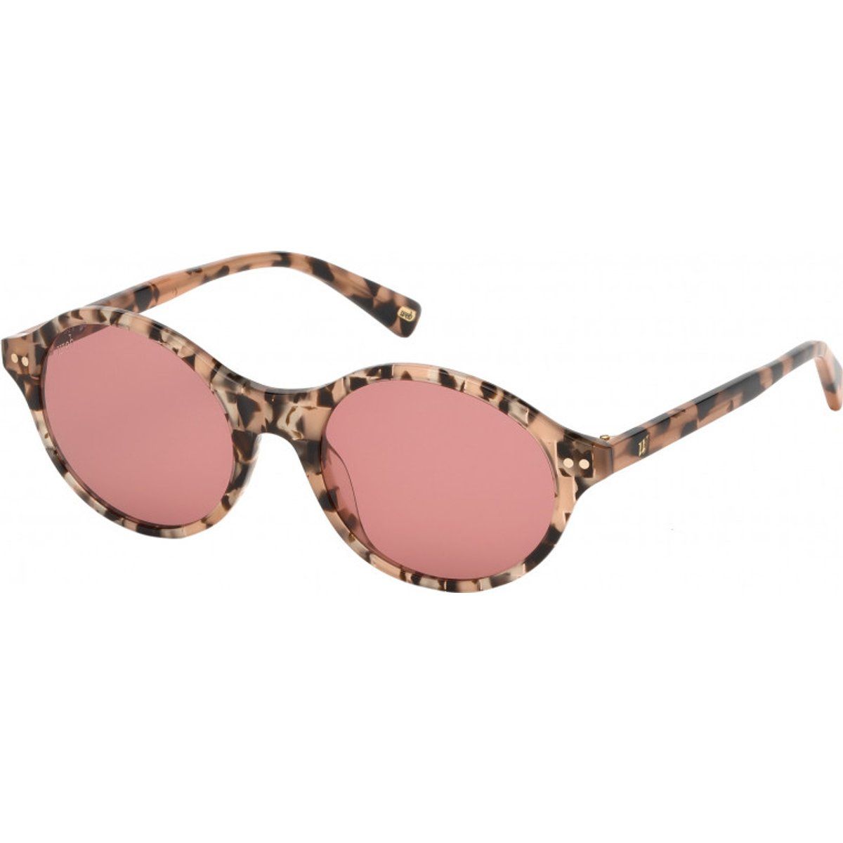 Ovale gemusterte Sonnenbrille mit getönten Gläsern