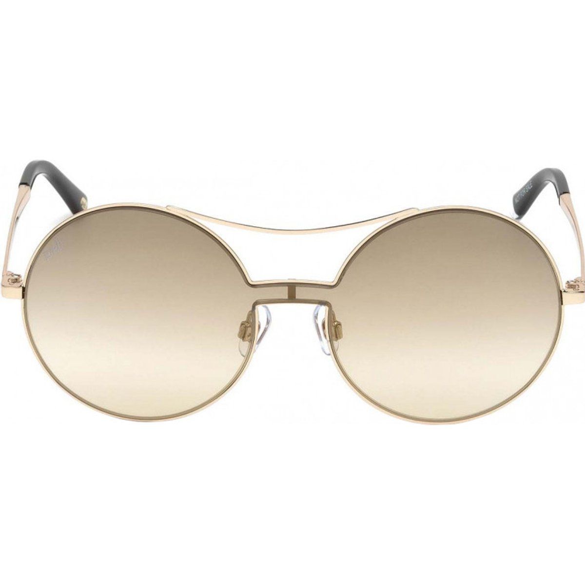 Runde Sonnenbrille mit goldenem Rahmen