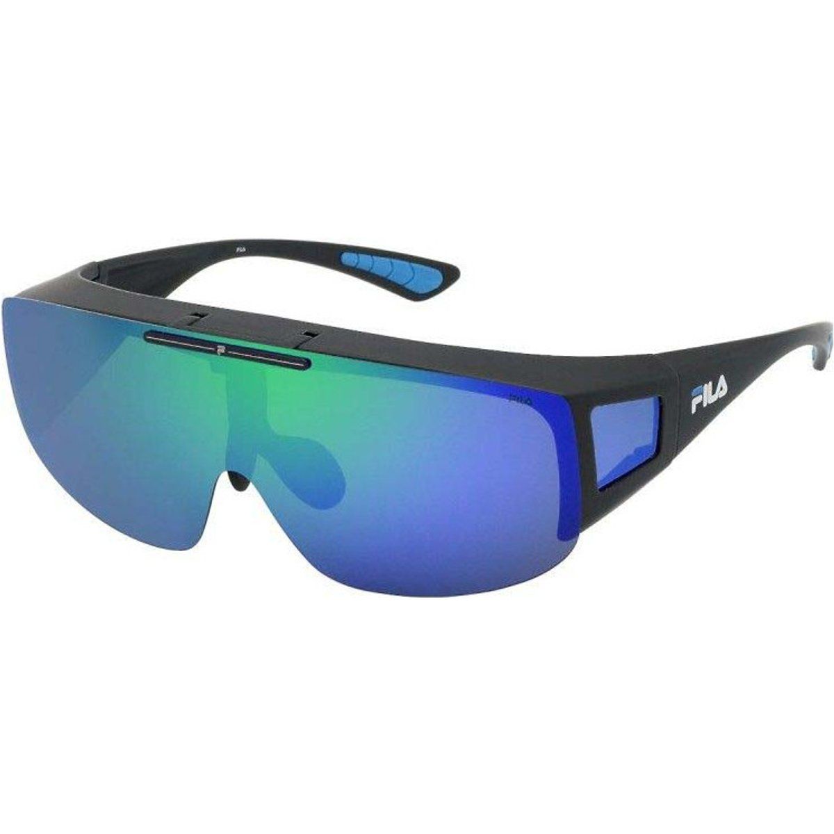 Sportliche verspiegelte Shield Sonnenbrille