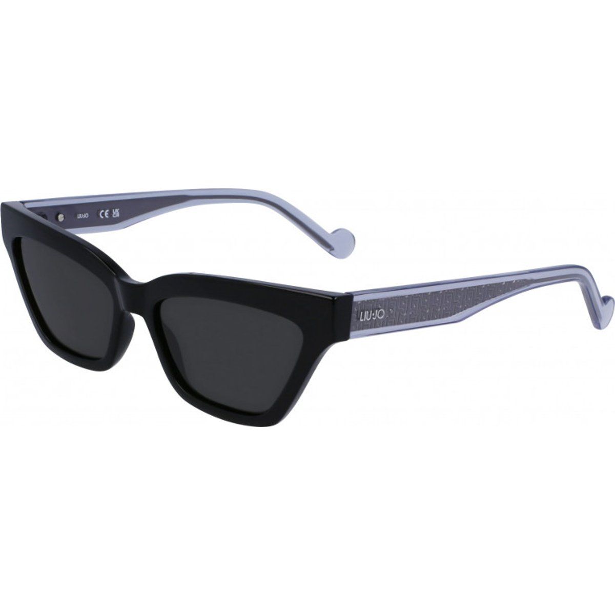 Cat-Eye Sonnenbrille mit gemusterten Bügeln