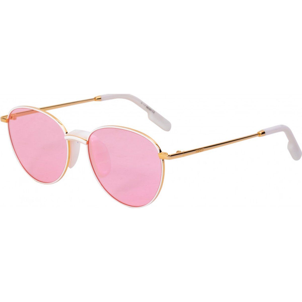 Ovale Sonnenbrille mit goldenem Rahmen