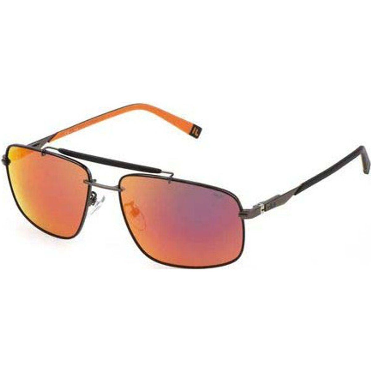 Rechteckige Sonnenbrille mit Metallrahmen