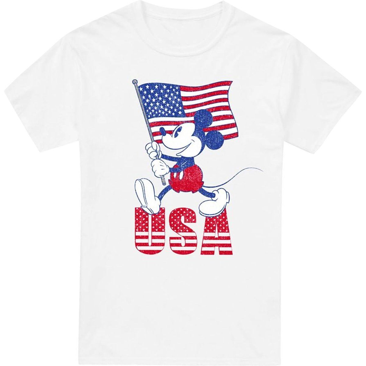 Patriotisches Grafik-T-Shirt mit Charakter-Print