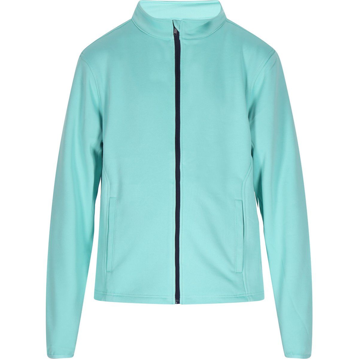 Lässige Jacke mit Reißverschluss in Türkis