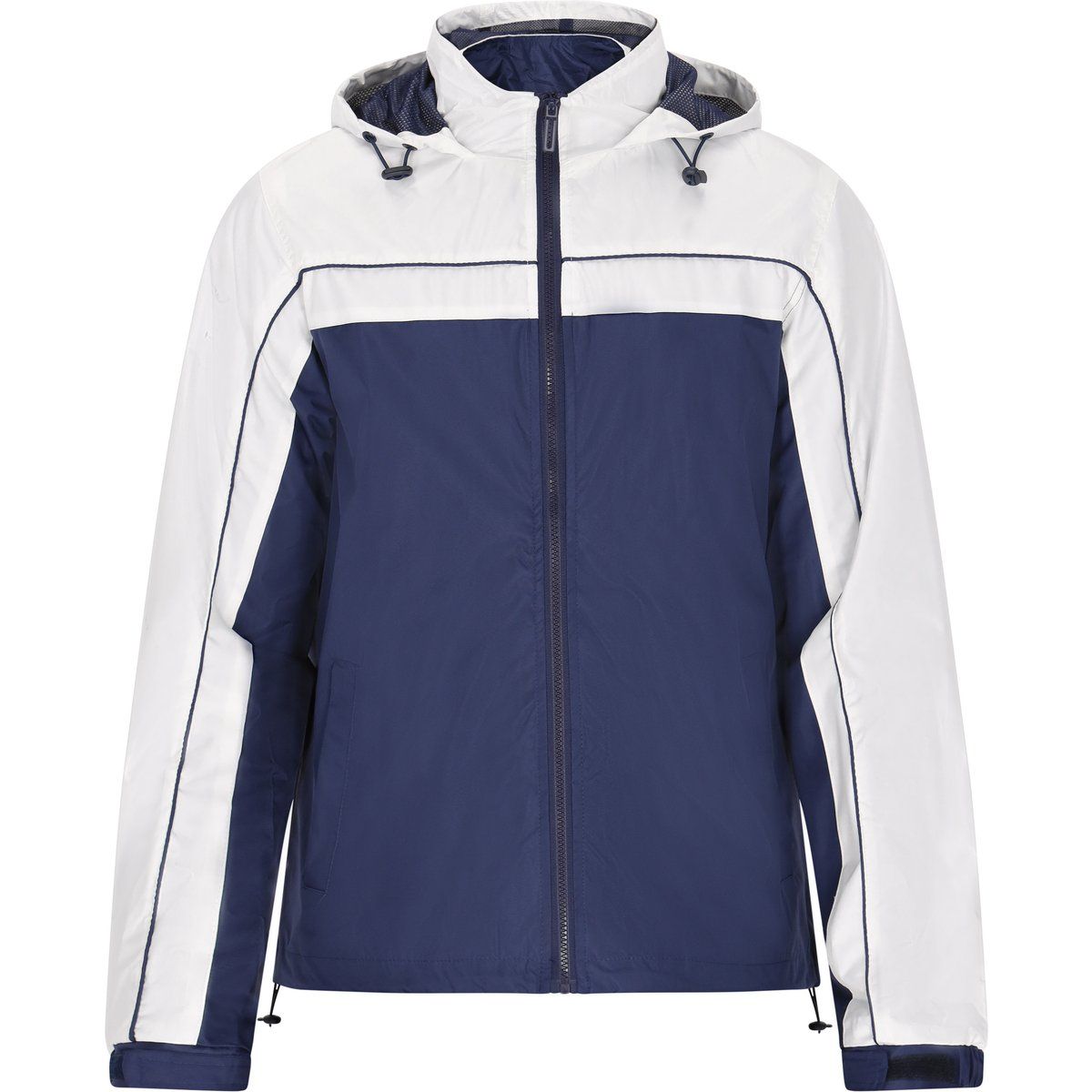 Zweifarbige Outdoor-Kapuzenjacke