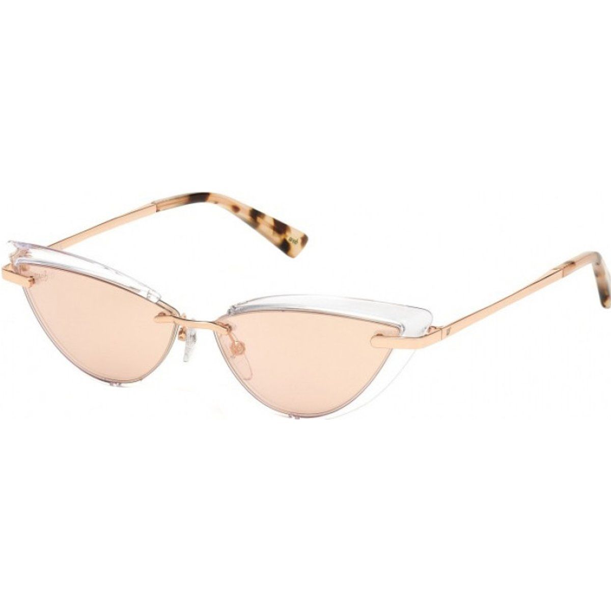 Cat-Eye-Sonnenbrille mit transparentem Rahmen