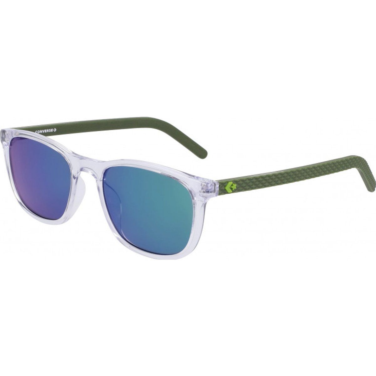 Sonnenbrille mit quadratischem Rahmen und Spiegelgläsern