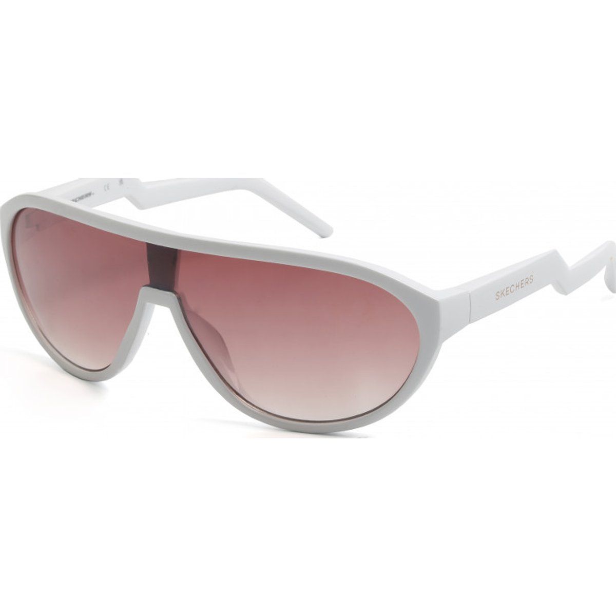 Sportliche Schild-Sonnenbrille mit Akzenten
