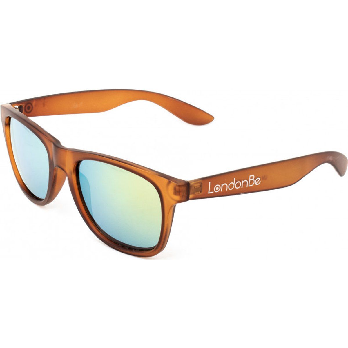 Braune Sonnenbrille mit quadratischem Rahmen