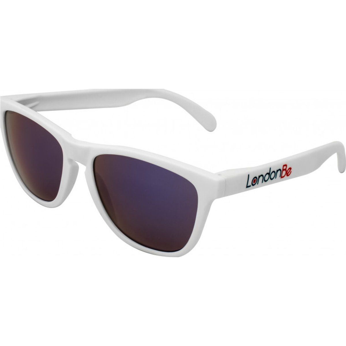 Moderne Sonnenbrille mit weißem Rahmen