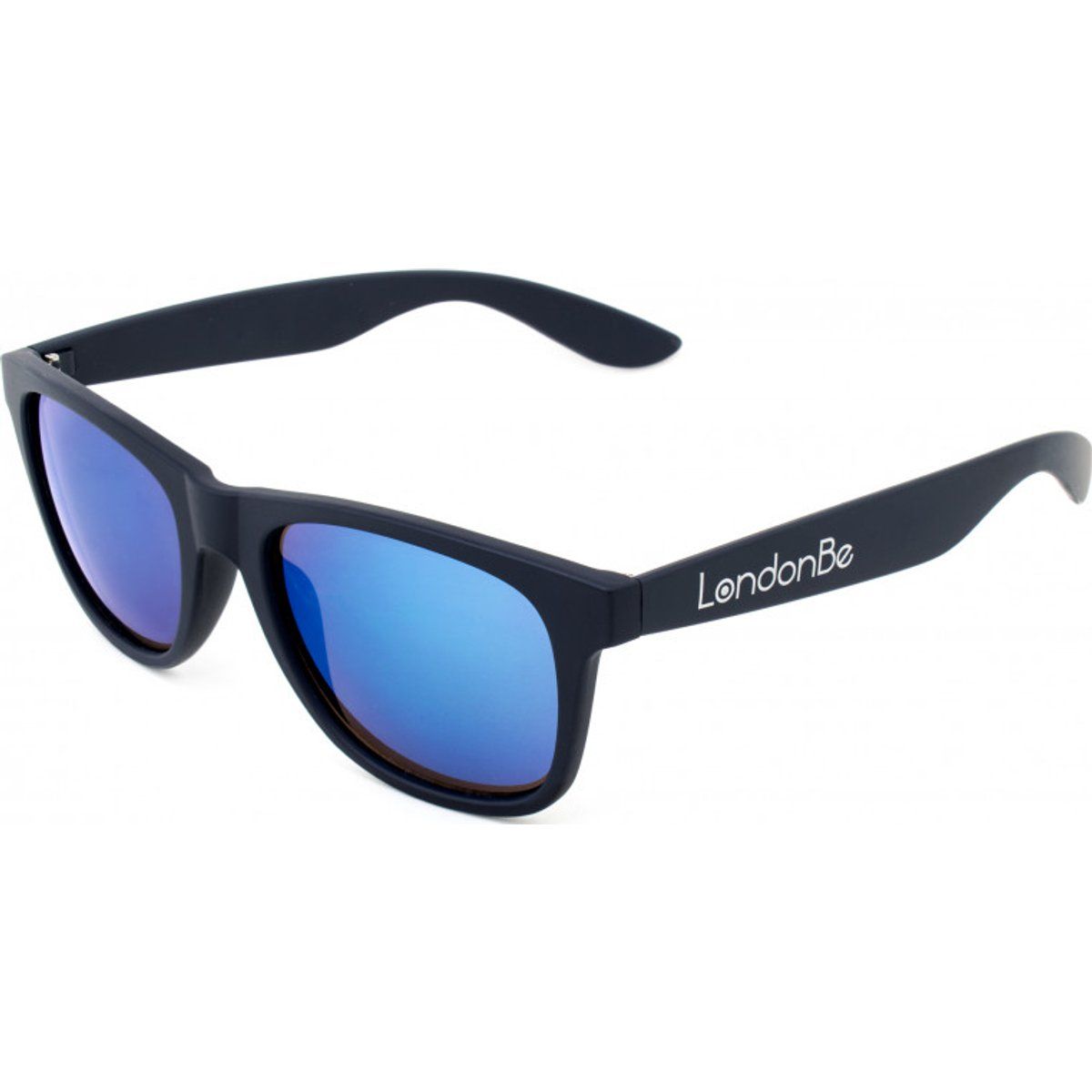 Klassische Wayfarer Sonnenbrille mit blauen Gläsern