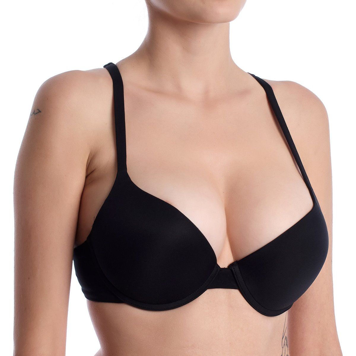 Bügel-Push-Up-BH mit Mikrofaser