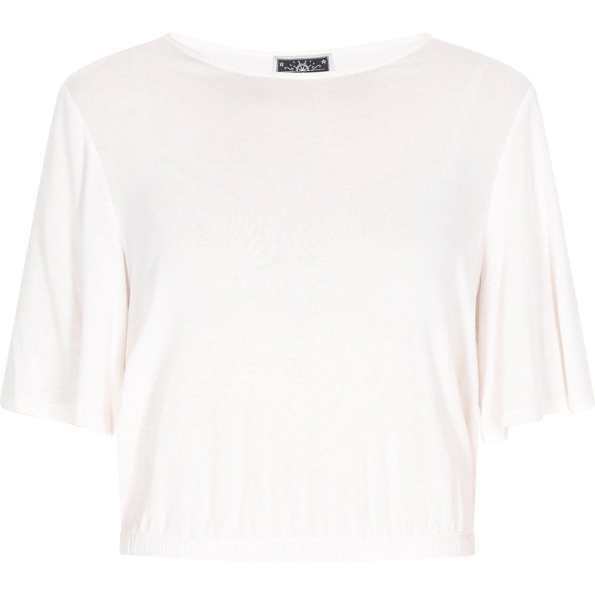 Cropped Kurzarm T-Shirt